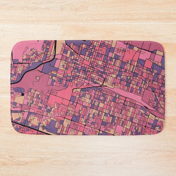 Item preview, Hamilton Map Pattern in Purple & Pink designed and sold by PatternMaps.
