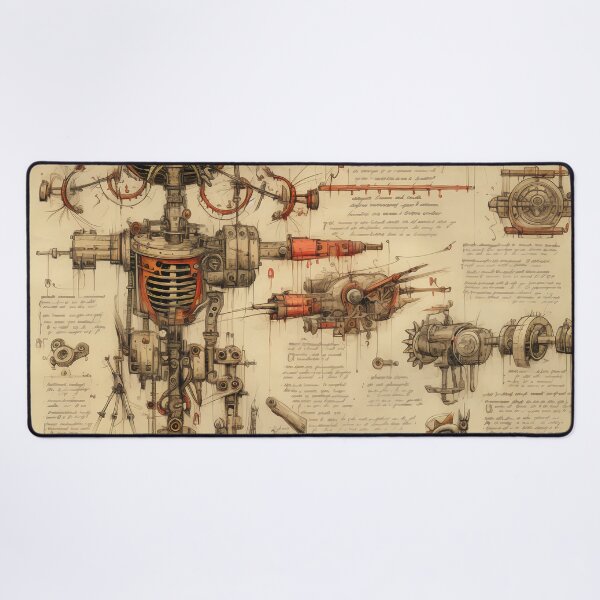 Item preview, Old odd Steampunk Drawings designed and sold by BrandonArtWorld.