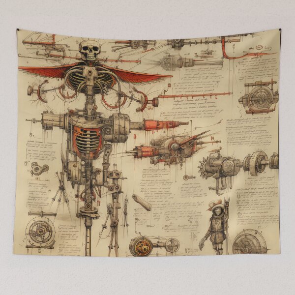Item preview, Old odd Steampunk Drawings designed and sold by BrandonArtWorld.
