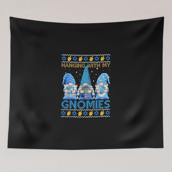 Artikelvorschau, Hängen mit Gnomies Gnome Happy Chanukka Ugly Sweater entworfen und verkauft von LeroyGardner1.