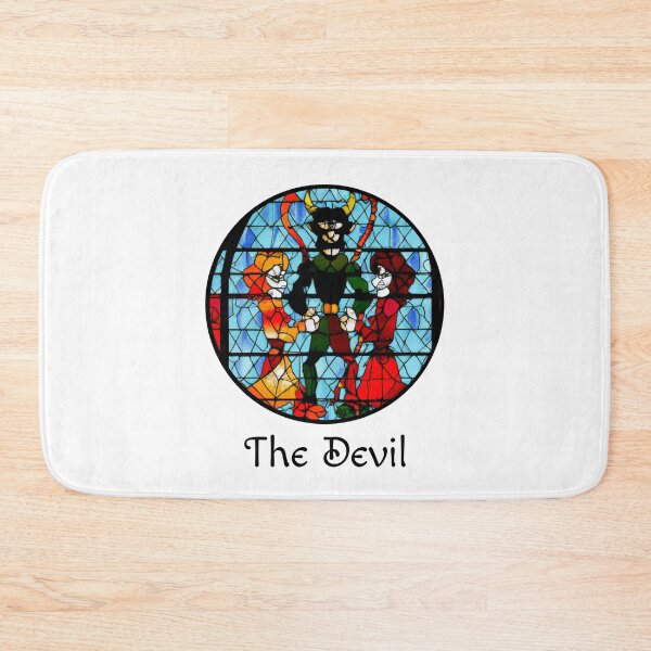 Item preview, Major Arcana The Devil - Stained Glass Design for T-shirt, stickers and other accessories designed and sold by Pixel Waite.