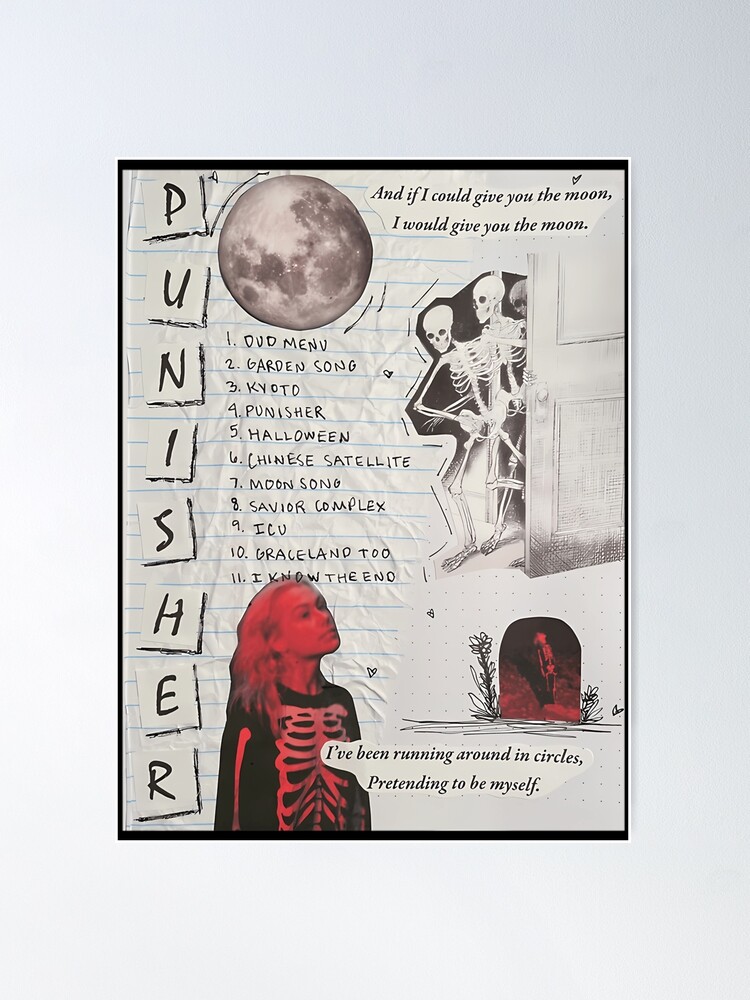 punisher phoebe bridgers  Music poster, Moon song, Punisher