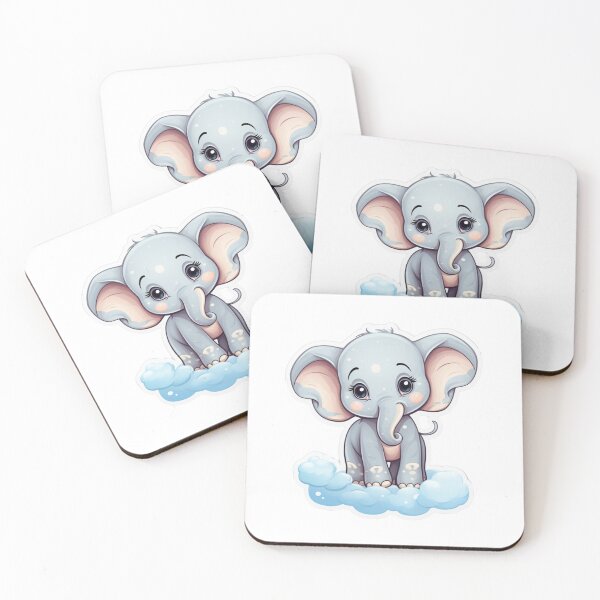 Item preview, baby elephant cute designed and sold by FireFXStudio.