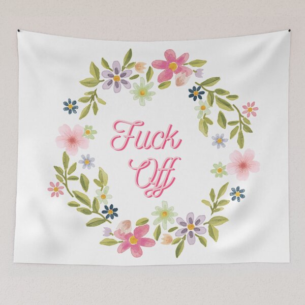 Item preview, Fuck Off- Sassy Flowers designed and sold by nyccatmom.