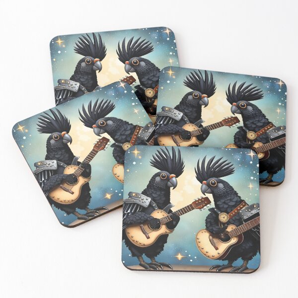 Item preview, The Black Cockatoo Steampunk band designed and sold by Conuretopia.