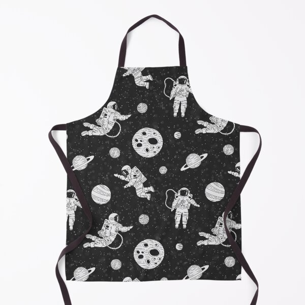 Item preview, Astronauts in outer space black and white - cosmonauts exploring galaxies and planets designed and sold by Muxune.