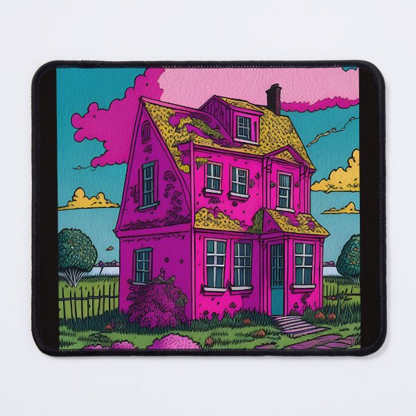 Item preview, Enchanting Barbie-Inspired Pink House Art Print designed and sold by Fun Fashion & Art.