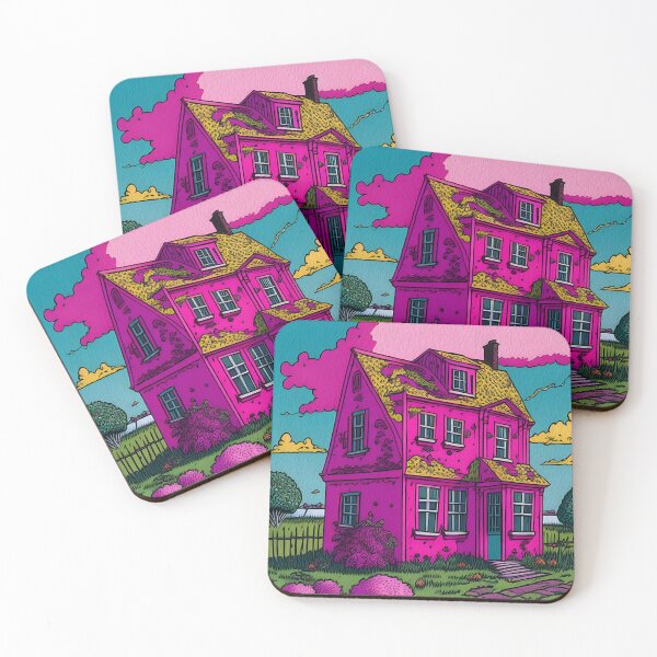 Item preview, Enchanting Barbie-Inspired Pink House Art Print designed and sold by Fun Fashion & Art.