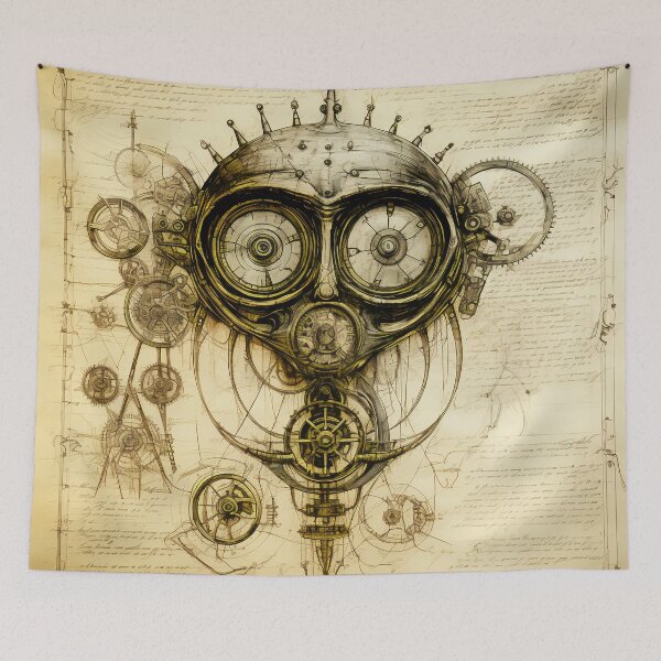 Item preview, Old odd Steampunk Drawings designed and sold by BrandonArtWorld.
