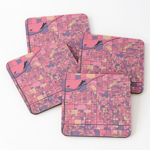 Item preview, Mesa Map Pattern in Purple & Pink designed and sold by PatternMaps.