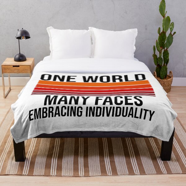 Item preview, Ama la diferencia: un mundo, muchas caras que abrazan la individualidad designed and sold by ThreadmyCanvas.