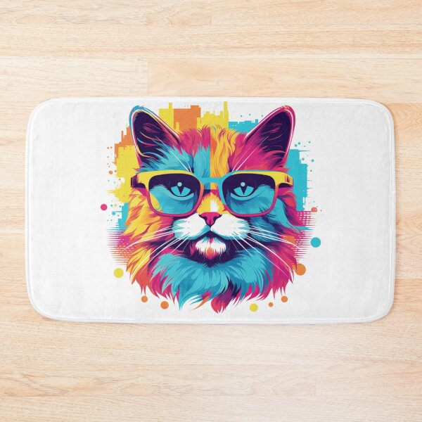 Item preview, Rainbow Cat Wearing Glasses designed and sold by ShepherdsPieMan.