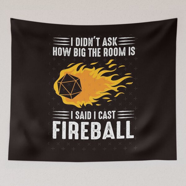 Item preview, I cast Fireball Wizard Sorcerer DM Gift TTRPG designed and sold by CliffoKlein.