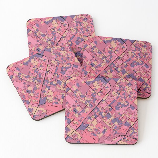 Item preview, Mississauga Map Pattern in Purple & Pink designed and sold by PatternMaps.