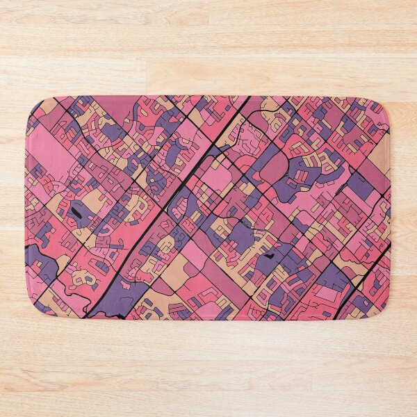 Item preview, Mississauga Map Pattern in Purple & Pink designed and sold by PatternMaps.