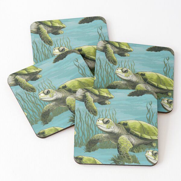 Item preview, Turtle, Animal, Pet, Wildlife, Seamless,Pattern, Cute, Sealife, Sand designed and sold by puppynpaw.