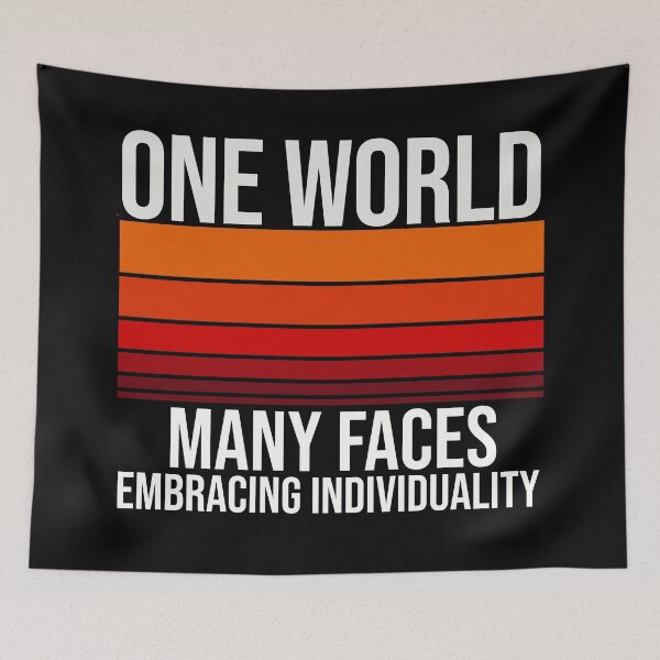 Item preview, Love the difference- One World, Many Faces Embracing Individuality designed and sold by ThreadmyCanvas.