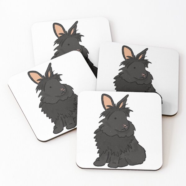 Item preview, black lionhead rabbit designed and sold by Kelsea Taylor.