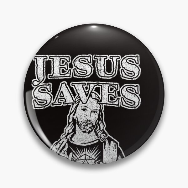 Item preview, Jesus Saves He Only Takes Half Damage designed and sold by Bernicanecki.