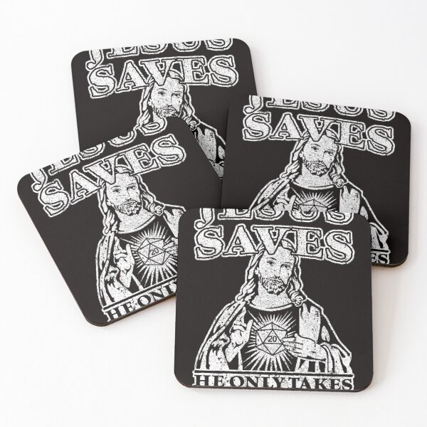 Item preview, Jesus Saves He Only Takes Half Damage designed and sold by Bernicanecki.