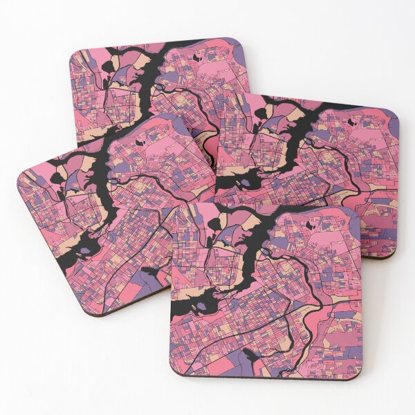 Item preview, Ottawa Map Pattern in Purple & Pink designed and sold by PatternMaps.
