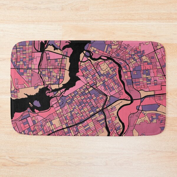 Item preview, Ottawa Map Pattern in Purple & Pink designed and sold by PatternMaps.