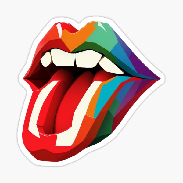 Item preview, Red Lips Tongue Out designed and sold by Ujourney.