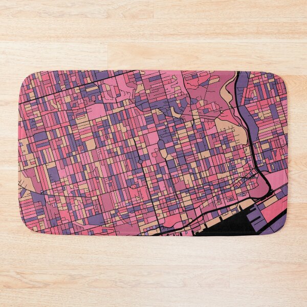Item preview, Toronto Map Pattern in Purple & Pink designed and sold by PatternMaps.