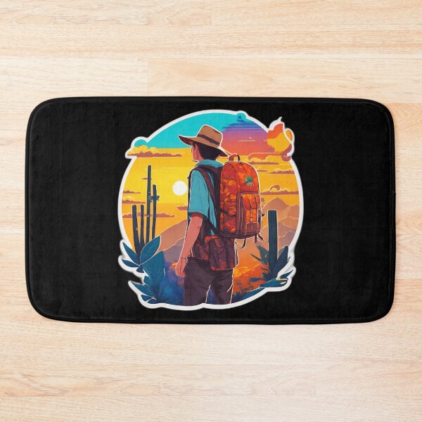 Item preview, Traveler Man Looking At Sunset - Desert Trip designed and sold by Ridiculam Toga.