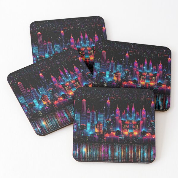 Item preview, Ciudad Neón para Pilates y Yoga designed and sold by BioModApparel.