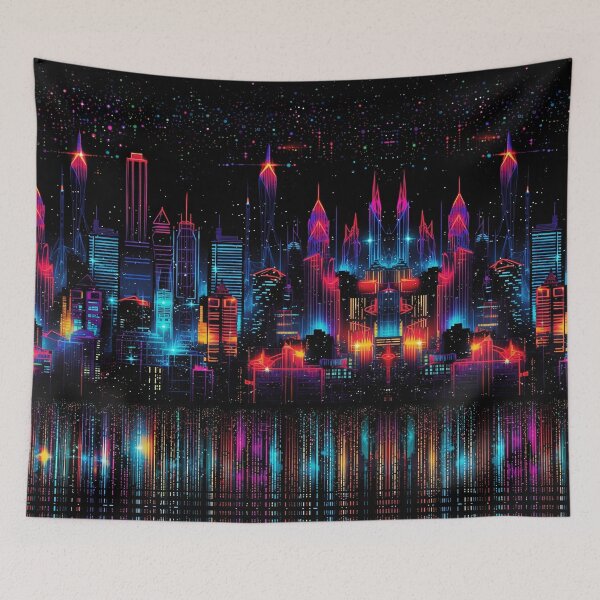 Item preview, Neon City for Pilates and Yoga designed and sold by BioModApparel.
