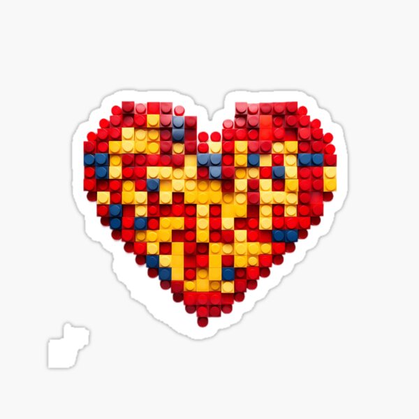 J'aime les briques Sticker