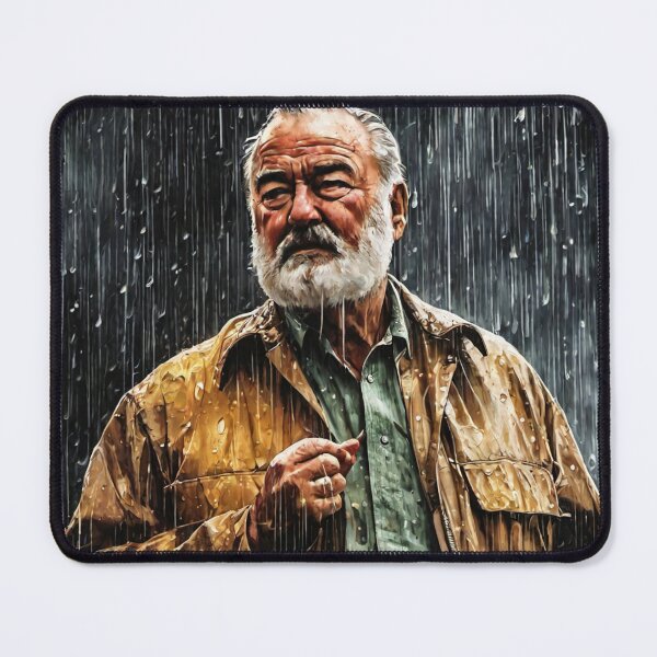 Item preview, Earnest Hemingway in the Rain designed and sold by KALEIDOSCOPE UK.