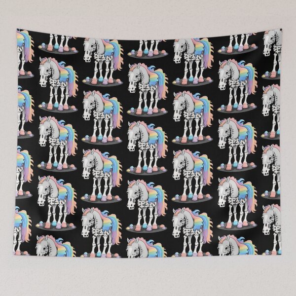 Item preview, Rainbow Skeleton Horse designed and sold by PiggyWonka.