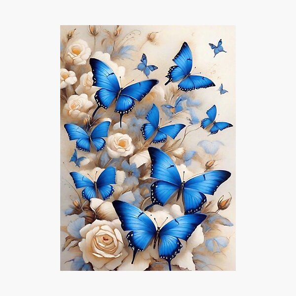 Mariposas decorativas de color melocotón, decoración de vivero de