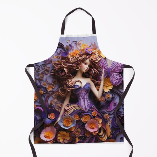 Item preview, a beautiful girl made of colorful paper cut out art designed and sold by aiphotosart.