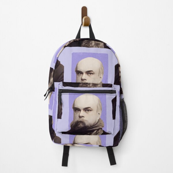 Item preview, French Poet Paul Verlaine - purple - illustration  designed and sold by Litstoy.