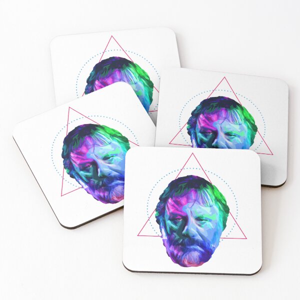 Item preview, Slavoj Zizek - Colorful Geometric Portrait designed and sold by ariela-bareldsa.