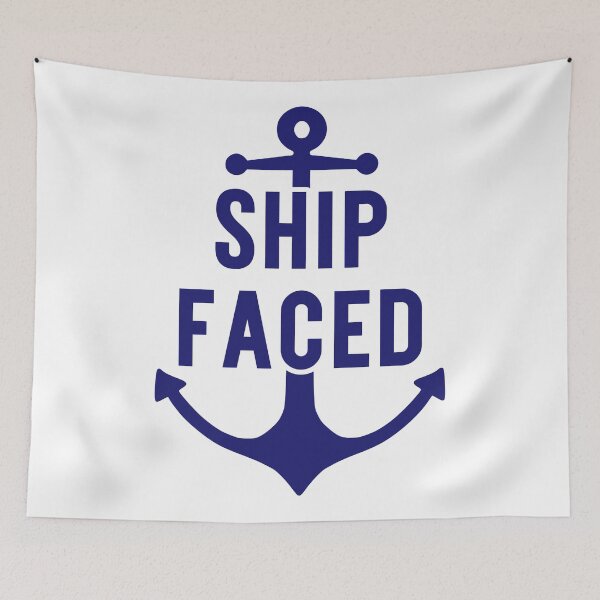 Item preview, Ship Faced Blue Anchor designed and sold by Samantha Power.