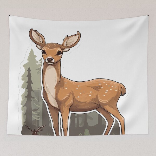 Item preview, small deer with big deer designed and sold by abmkf.