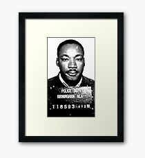 MLK Birmingham Mugshot Framed Print