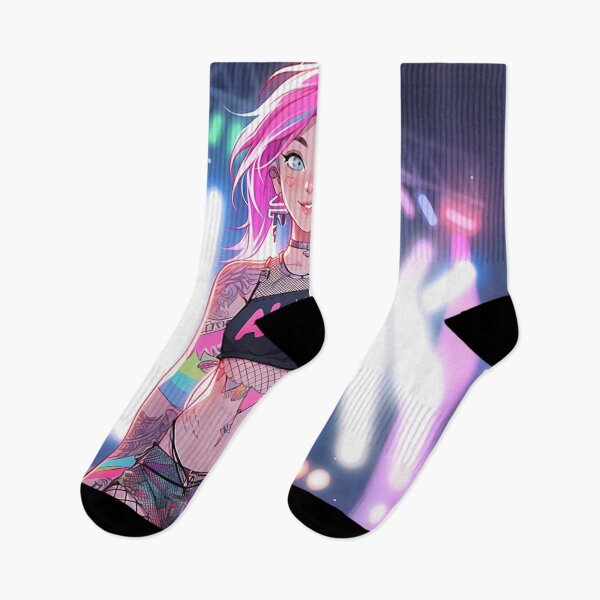 Item preview, Cute Hot Pink Rave Girl en el Festival de Música designed and sold by PixieRavePrints.