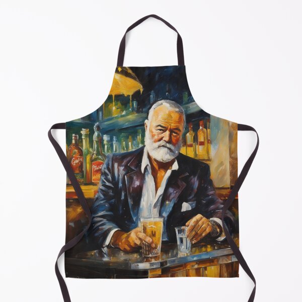 Item preview, Oil Painting of Earnest Hemingway Drinking in a Bar designed and sold by KALEIDOSCOPE UK.