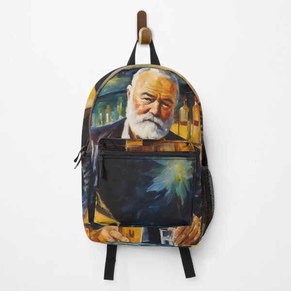 Item preview, Oil Painting of Earnest Hemingway Drinking in a Bar designed and sold by KALEIDOSCOPE UK.