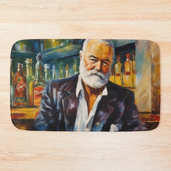 Item preview, Oil Painting of Earnest Hemingway Drinking in a Bar designed and sold by KALEIDOSCOPE UK.