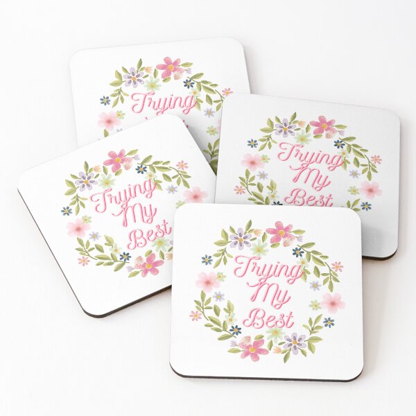 Item preview, Trying My Best- Flowers designed and sold by nyccatmom.