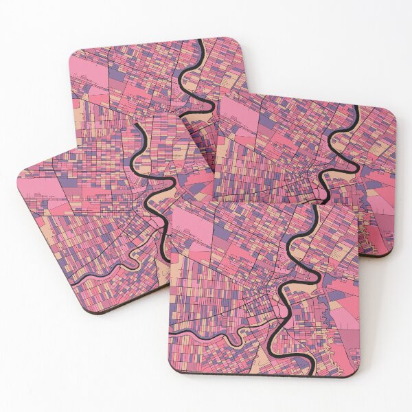 Item preview, Winnipeg Map Pattern in Purple & Pink designed and sold by PatternMaps.