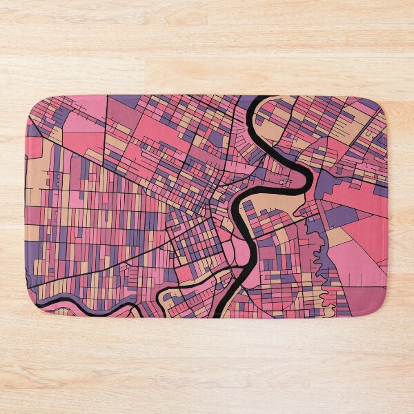 Item preview, Winnipeg Map Pattern in Purple & Pink designed and sold by PatternMaps.