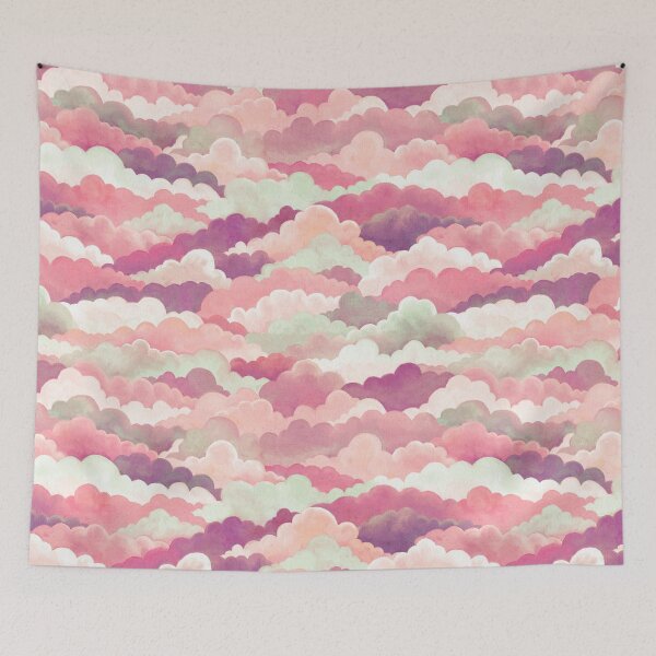 Item preview, Dreamy Sunset Cloudscape in Peach, Pink, Cream and Mauve Large designed and sold by micklyn.