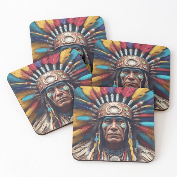 Item preview, Native American Indian Tribal Chief designed and sold by KALEIDOSCOPE UK.